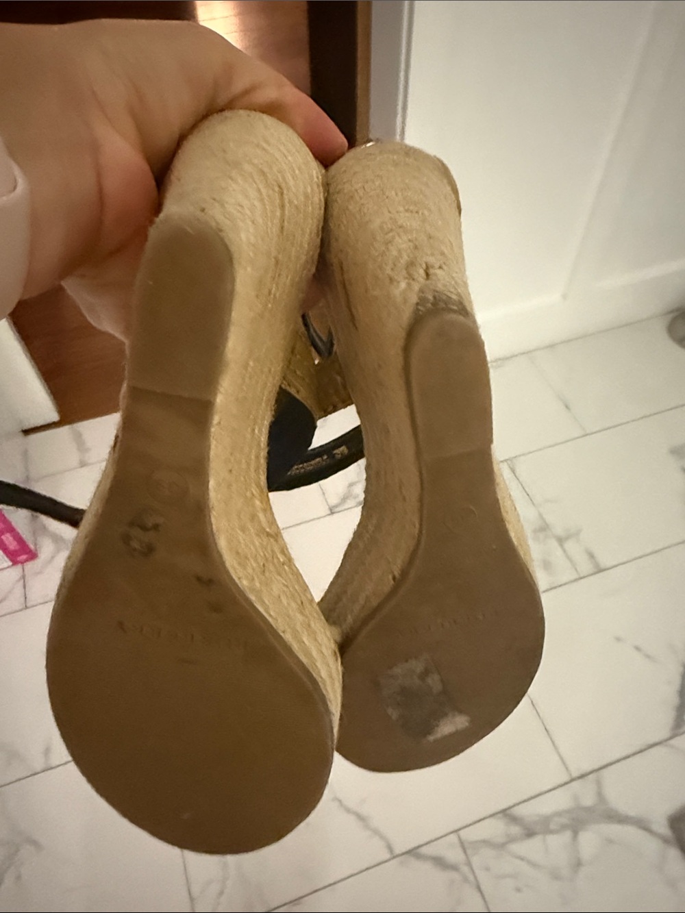 Burberry Rope Raffia wedges - Picture 4 of 5